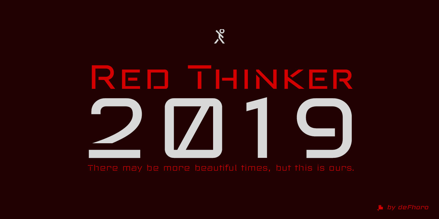 Ejemplo de fuente Red Thinker #5